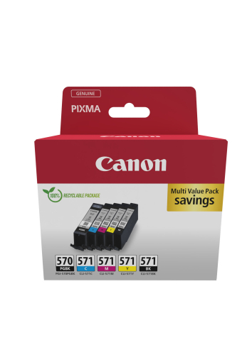 Tinteiro CANON Multipack PGI-570BK / CLI-571 BK/C/M/Y