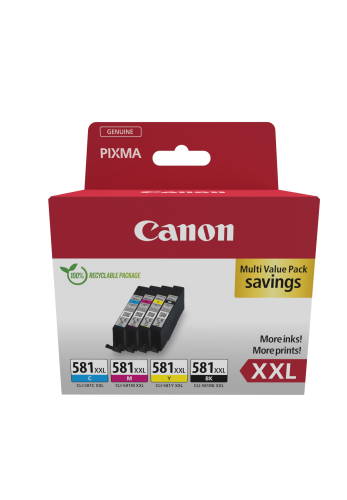 Tinteiro CANON Multipack CLI-581XXL C/M/Y/BK