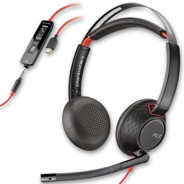 HP Poly Headset Stereo BW 5220 USB-C + 3.5mm + USB-C/A