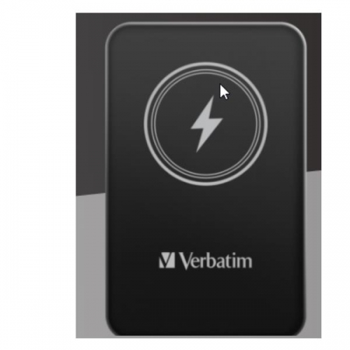 VERBATIM Powerbank WIRELESS MAGNETICO 5000MAH BLACK