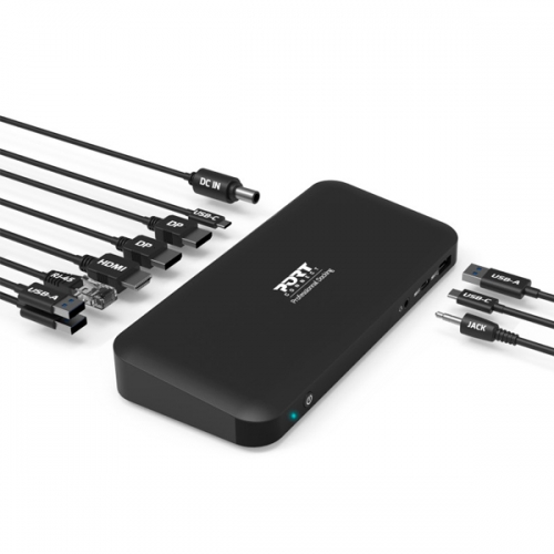 PORT DOCK 4K USB-C 1xHDMI 2xDP 1xRJ45 3xUSB3 2xUSB-C 1x3.5 PD85 W