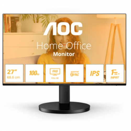 MONITOR AOC IPS 27"16:9 FHD 1MS 100HZ VGA HDMI COLUNAS 27B3HA2