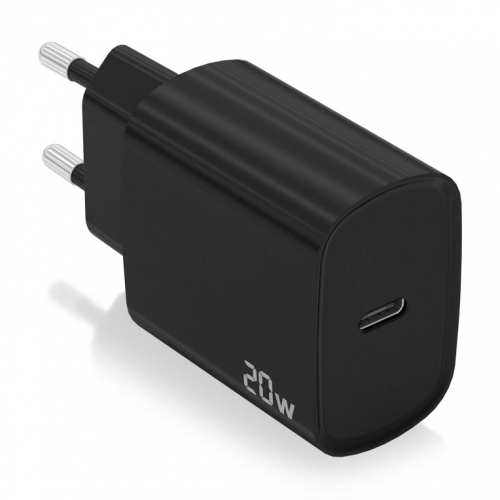 CARREGADOR AISENS USB-C PD3.0 1 PUERTO 1XUSB-C 20W PRETO