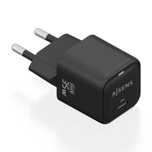 CARREGADOR AISENS GAN 35W 1XUSB-C PD3.0 QC4.0 PRETO