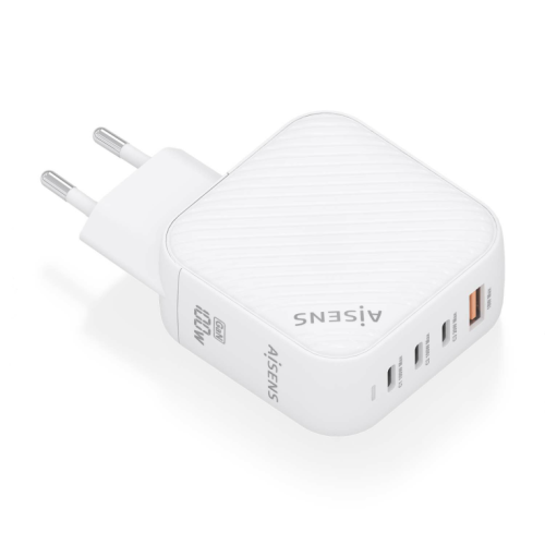 CARREGADOR AISENS GAN 100W 3XUSB-C PD3.0 QC4.0 1XUSB-A QC3.0 BLANCO