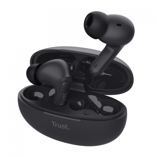 EARBUDS TRUST YAVI BT ENC PRETO - 25296