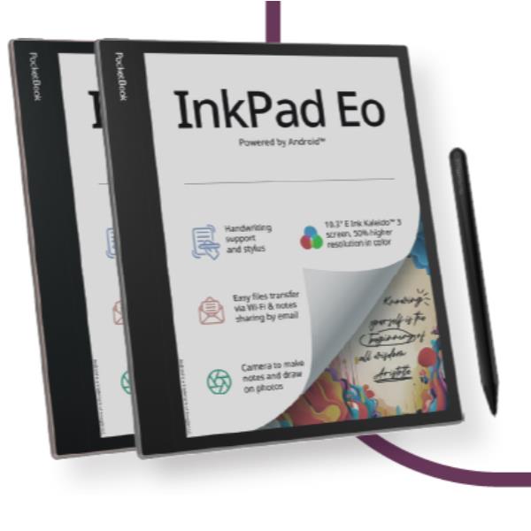Leitor E-Book Pocketbook InkPad Eo 10.3"64GB Cinzento
