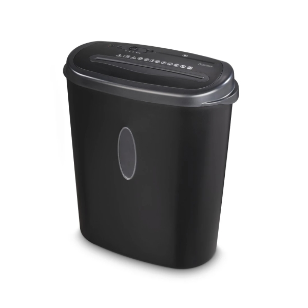 Triturador de Papel Manual Hama Home x12CD - 529W - Desligar Automático - Tritura até 13 Folhas - Velocidade de 2m/min - Corte Cruzado P-4 - Tritura T
