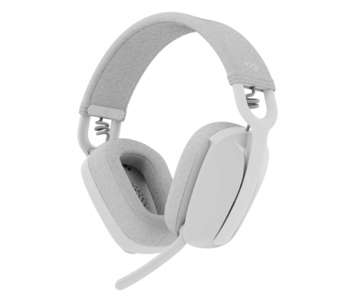 Auscultadores sem fios Logitech Zone Vibe 100 - Bluetooth 5.2 - Alcance de 30 m - 2 microfones - Branco-sujo