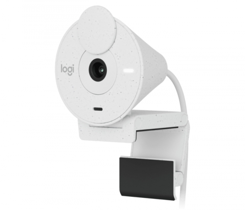 Webcam Logitech Brio 300 Full HD - 2 megapixéis - Campo de visão de 70º - Cor branco-sujo