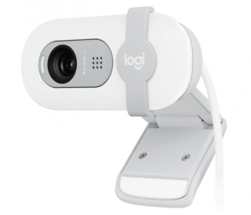 Webcam Logitech Brio 100 Full HD - 2 megapixéis - Anti-reflexo - Cor Branco-Sujo