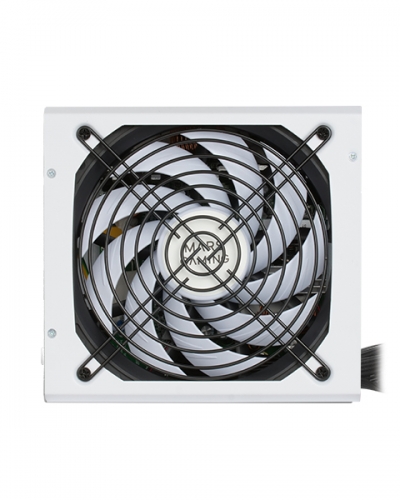Fonte Alim. MARS GAMING MPB 650W PSU 80PLUS BRONZE 230V 90% EF,APFC,AI-RPM 14CM WHITE FAN,WHITE