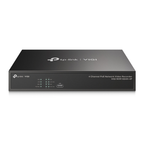 VIGI 4 Channel PoE Network Video Recorder- Built in 2TB HDD - VIGINVR1004H-4P-2TB