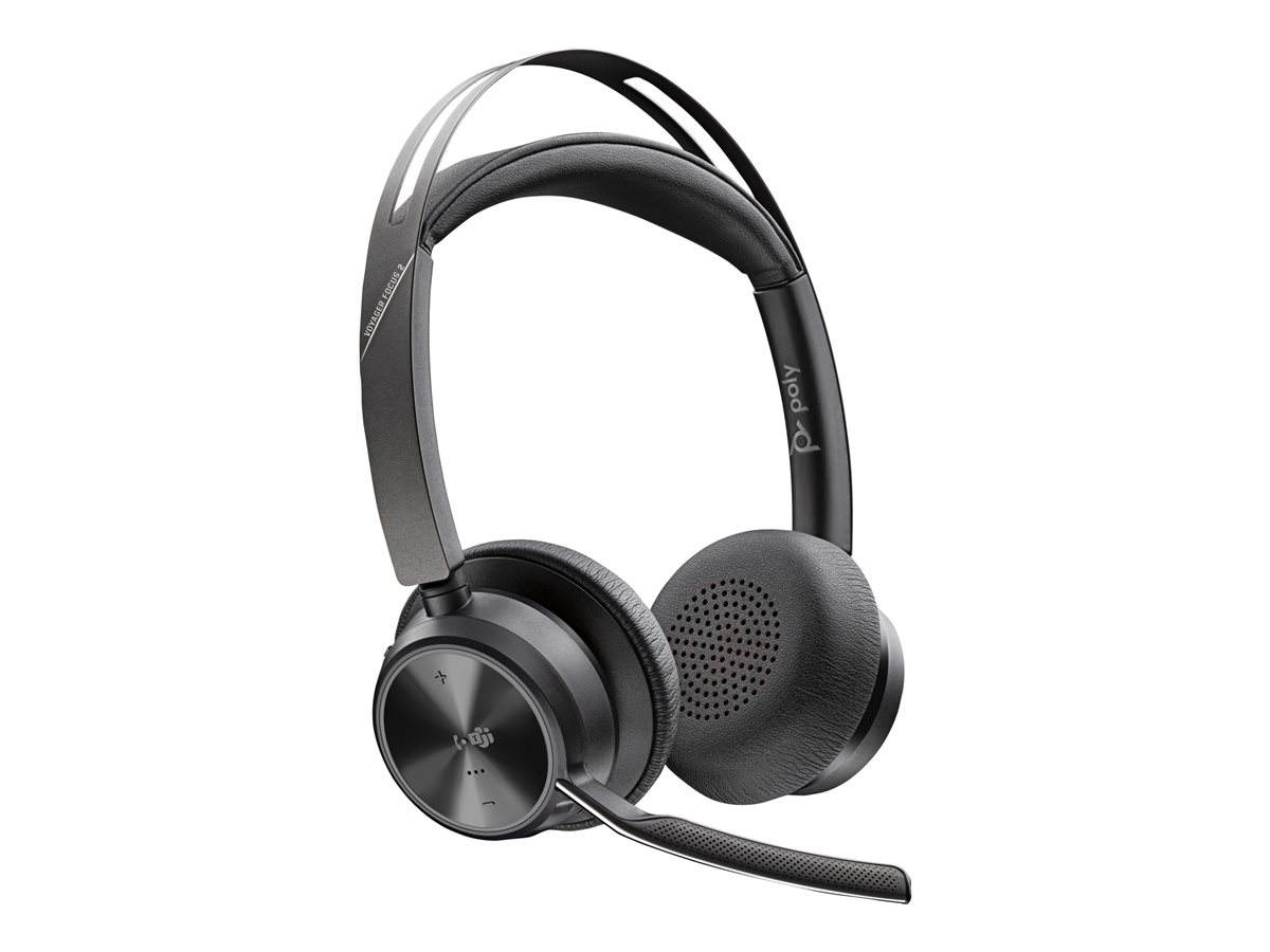 HP Poly Voyager Focus 2 Microsoft Teams Certified USB-C-C Headset +USB-C/A Adapter SmartBuy