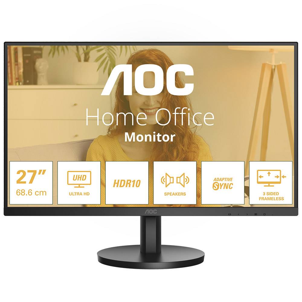 MONITOR LED AOC U27B3A 27"Class 4K UHD