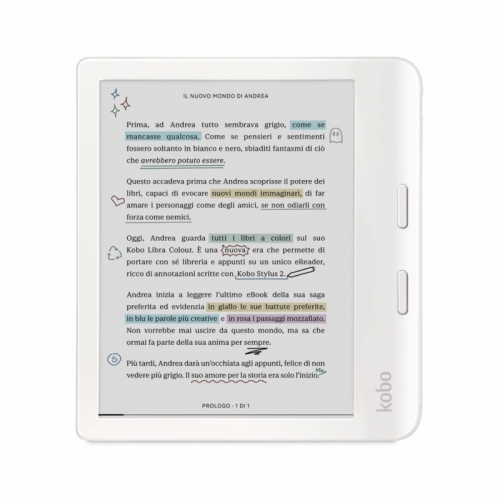 Leitor E-Book Rakuten Kobuten Kobo Libra Colour 32 GB Wifi Branco