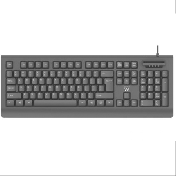 EWENT TECLADO COM LEITOR DE CARTÃO CIDADÃO USB BLACK
