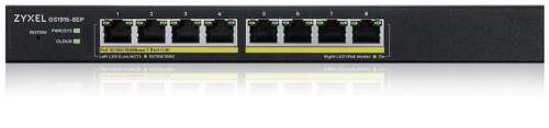 SWITCH ZYXEL GS1915-8EP 8-PORT GBE POECPNTSMART HYBRID MODE SWITCH
