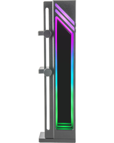 Suporte VGA MARS GAMING MCA-GCB,ARGB INFINITY MIRROR BRACKET,5V 3-PIN ARGB,BLACK