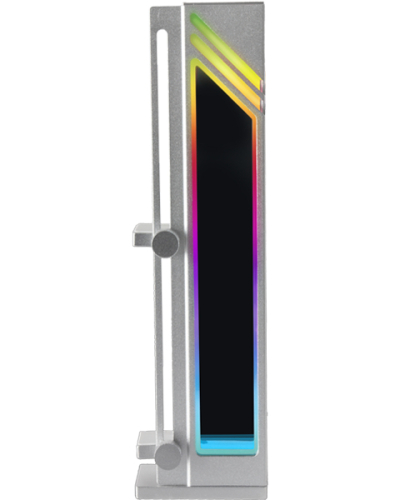 Suporte VGA MARS GAMING MCA-GCB,ARGB INFINITY MIRROR BRACKET,5V 3-PIN ARGB,WHITE