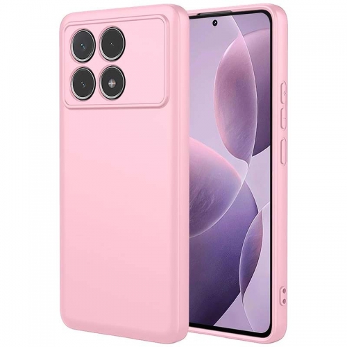 Capa Xiaomi Poco F6 Pro 5G Square Liquid Premium Rosa