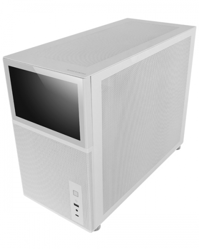 Caixa MARS GAMING MC-LCD,MICRO-ATX ,8"IPS LCD SCREEN,TEMPERED GLASS WINDOW,WHITE