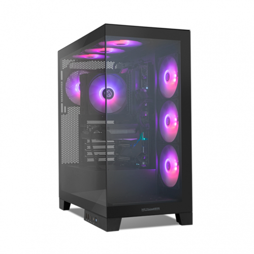 CAIXA NOX HUMMER GLOCK SEMITORRE ATX FRAMELESS PRETO