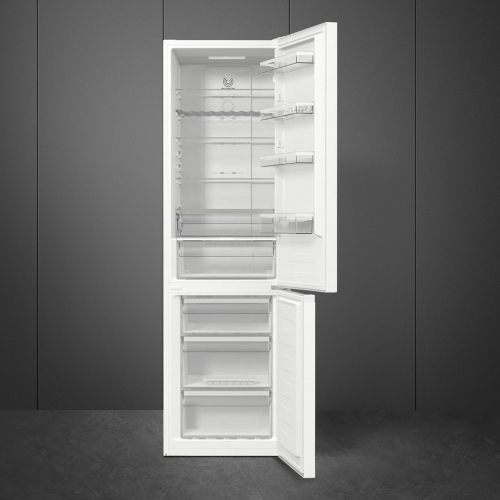 SMEG COMBI FRIDGE FREEZER WHITE 200CM