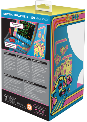 MY ARCADE MICRO PLAYER MS PACMAN 6.75"DGUNL-3230