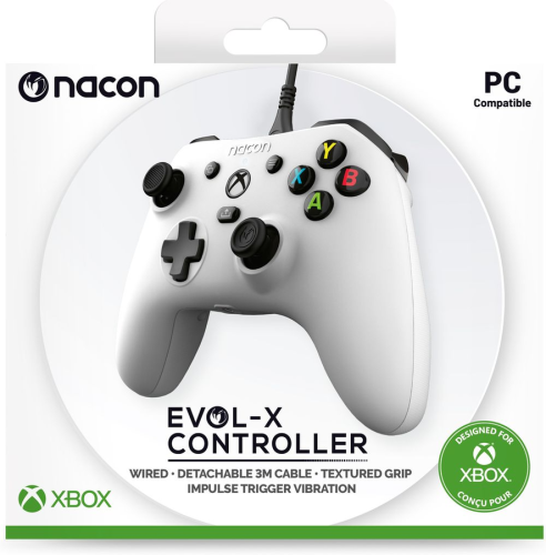 NACON EVOL-X White USB Gamepad PC,Xbox