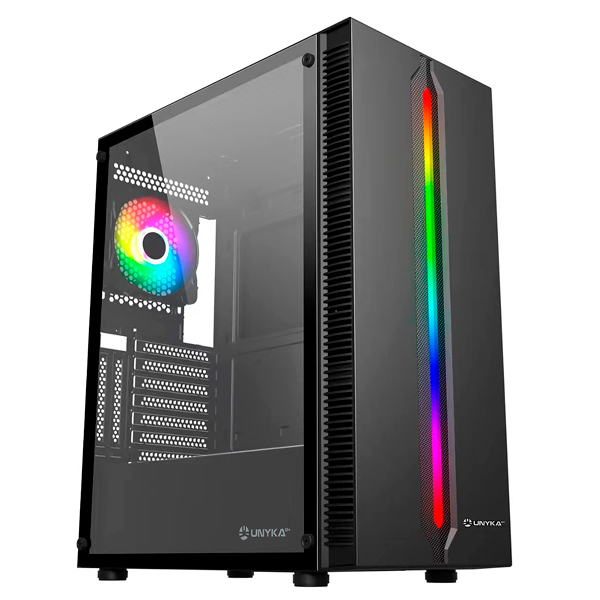 Unyka GAMING Caixa ATX ARMOR LUMINA 205 ARGB USB2.0/3.0 Preto