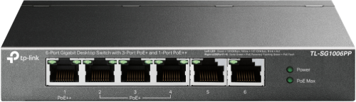 TP-Link TL-SG1006PP Switch 6xGB (3xPoE+ 1xPoE++)