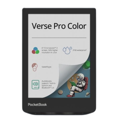 Leitor E-Book PocketBook Verse Pro Color 6"16GB WiFi Preto
