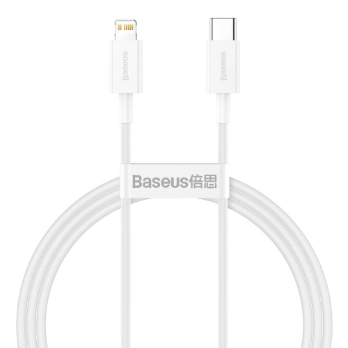 CABO SUPERIOR BASEUS TYPE-C TO LIGHTNING 20W 1M WHITE