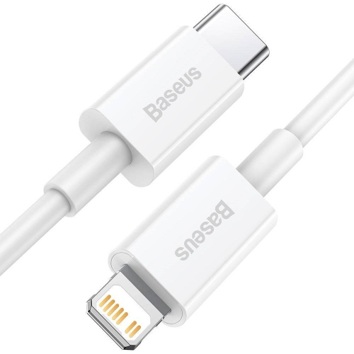 CABO SUPERIOR BASEUS TYPE-C TO LIGHTNING 20W 1M WHITE