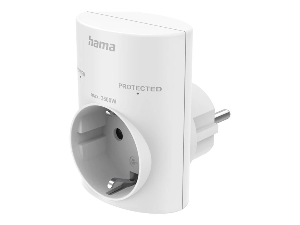 ADAPTADOR TOMADA HAMA SCHUKO OVERV MV SH BRANCO - 00223321