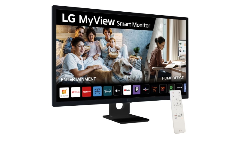 MONITOR LG SMART IPS 32"(31.5) FHD HDMI USB-C LAN COLUNAS 32SR50F-B