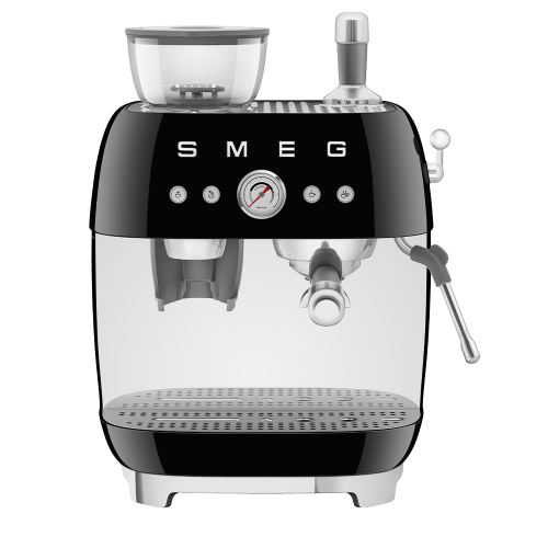 SMEG ESPRESSO MACHINE 50´s STYLE WITH INTEGRATED GRINDER BLACK