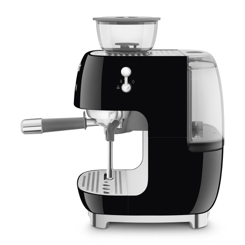 SMEG ESPRESSO MACHINE 50´s STYLE WITH INTEGRATED GRINDER BLACK