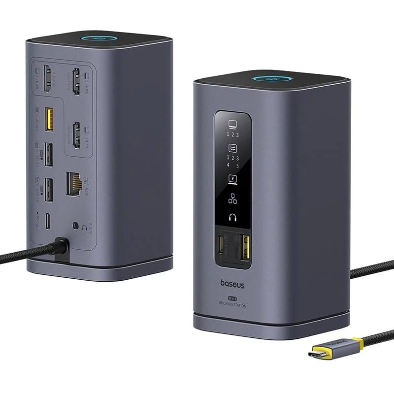 Spacemate Series 10-In-1 (Mac) Docking Station Space Cinza Usb-C To 1*Hdmi 4K@60Hz+1*Hdmi