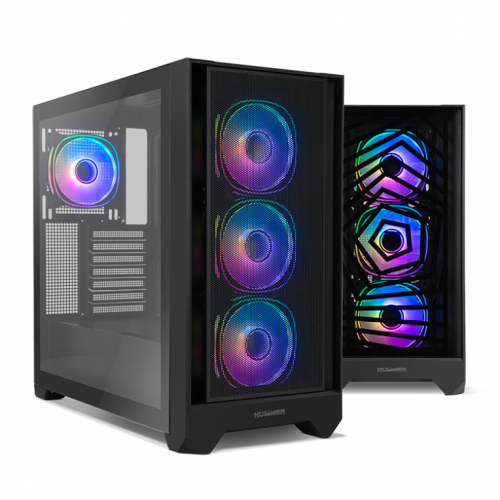 CAIXA NOX HUMMER PLASMA SEMIT ATX VENT ARGB 2X FRENTES