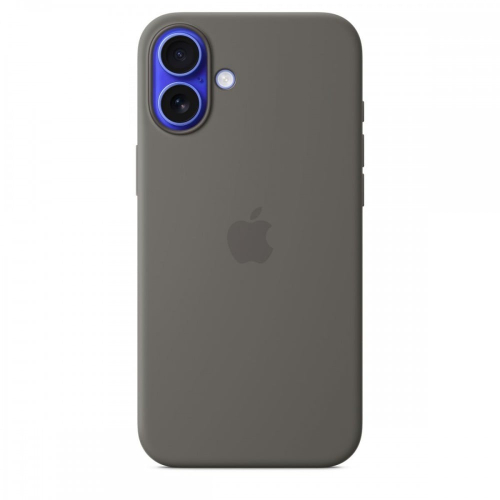 iPhone 16 Plus Silicone Cinzento rocha
