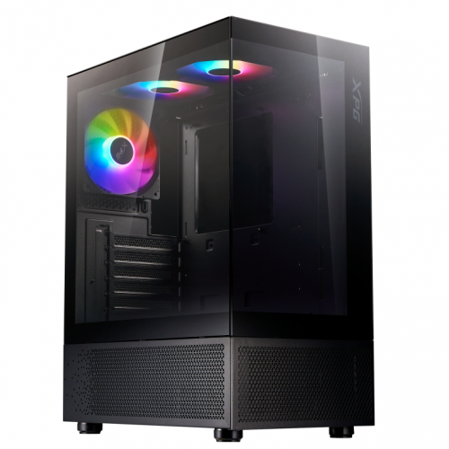 CAIXA GAMING XPG INVADER X MINI ATX 1XUSB-C 2XUSB ARGB PRETO