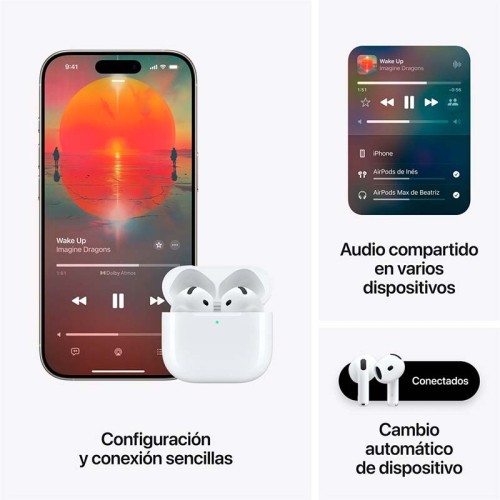 Auriculares Apple AirPods 4 Branco