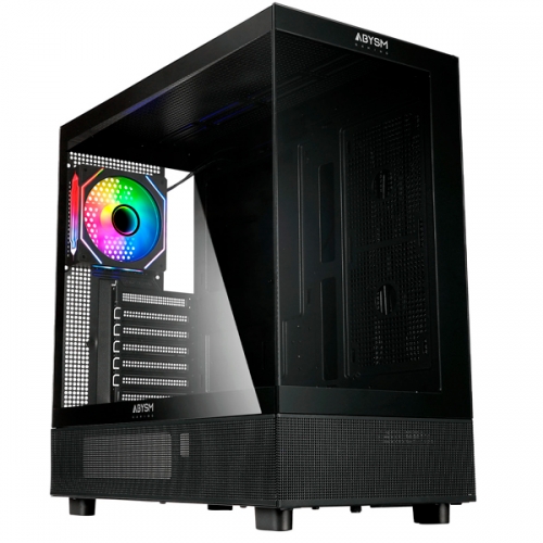 ABYSM GAMING CAIXA ATX DANUBE SAVA H400 TEMP GLASS USB 3.0 USB C BLACK