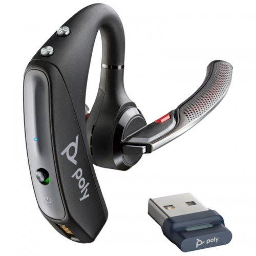 Poly Voyager 5200 Preto BT 5.0 - Auscultadores para PC