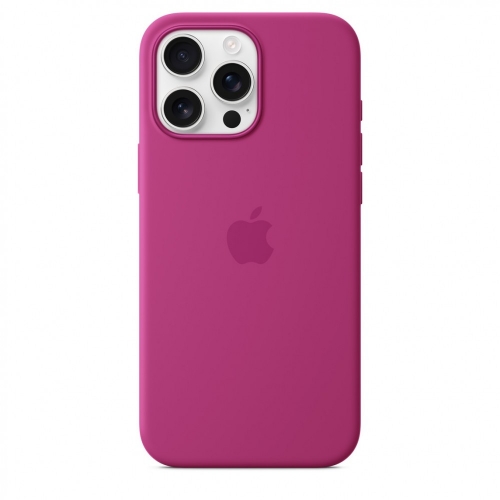 APPLE IPHONE 16 PRO MAX SILICONE CASE WITH MAGSAFE FUCHSIA