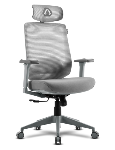 Cadeiras Mesh Alpha GAMER Stella Grey - Cadeira em malha