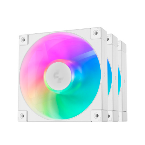 VENTILADOR 120X120 DEEPCOOL FD12 ARGB PACK 3 WHITE