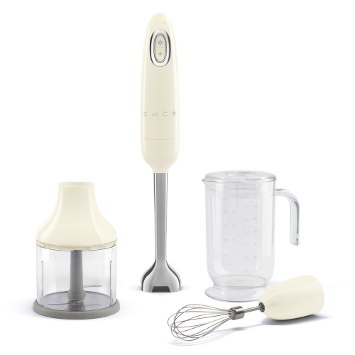 SMEG HAND BLENDER WITH ACCESORIES 50ŽSTYLE CREAM
